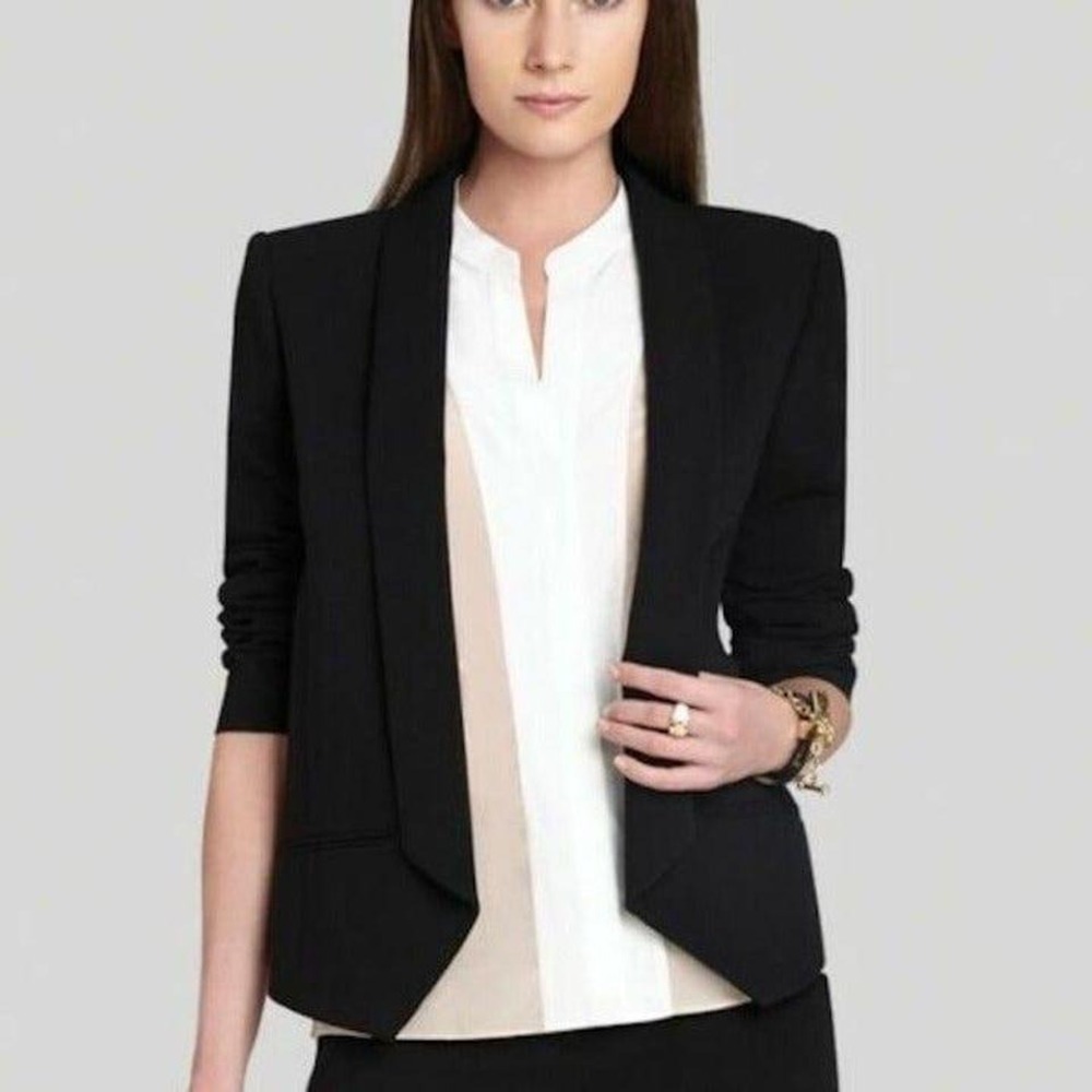 BCBGM FREDERICK RELAXED COLLARED BLAZER LARGE
